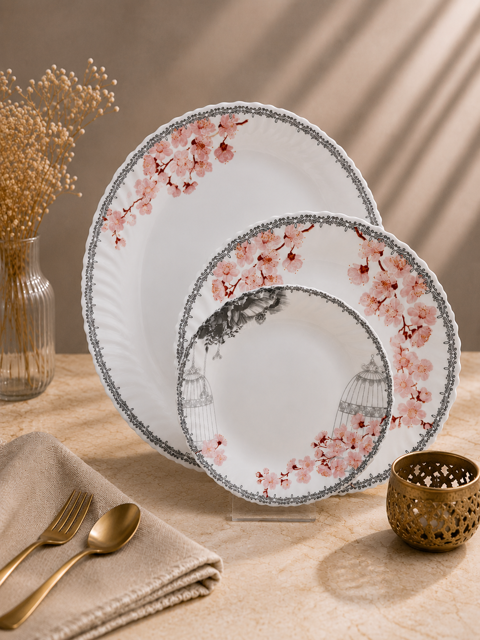 سرویس 25 پارچه آرکوپال دینو طرح 645 خاکستری